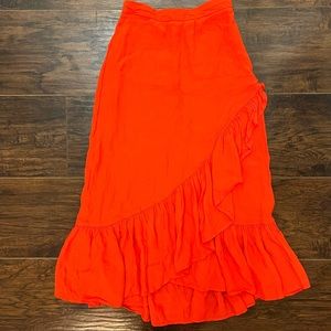 H & M Calf length flounced Skirt size 2